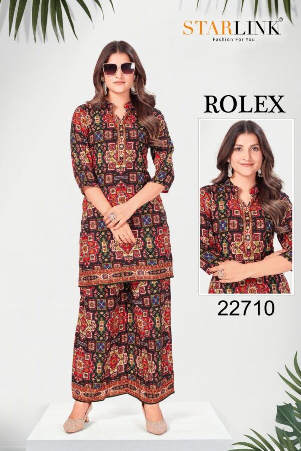 starlink rolex series 22701-22713 rayon kurti with bottom - Image 3