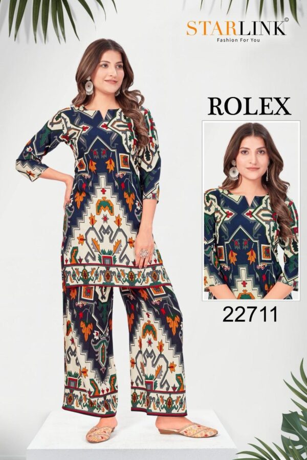 starlink rolex series 22701-22713 rayon kurti with bottom - Image 7