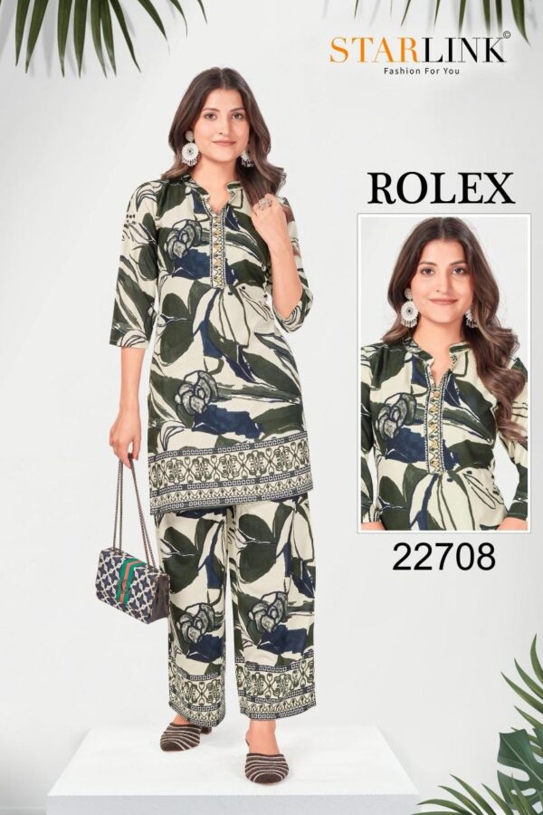 starlink rolex series 22701-22713 rayon kurti with bottom - Image 10
