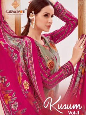 suryajyoti kusum vol 1 series 1001-1006 roman checks wholesale suit  suryajyoti kusum vol 1 series 1001-1006 roman checks wholesale suit , suryajyoti kusum vol 1 series 1001-1006 roman checks wholesale suit  surat, suryajyoti kusum vol 1 series 1001-1006 roman checks wholesale suit  new latest catalog, suryajyoti kusum vol 1 series 1001-1006 roman checks wholesale suit  wholesale surat, suryajyoti kusum vol 1 series 1001-1006 roman checks wholesale suit  single, suryajyoti kusum vol 1 series 1001-1006 roman checks wholesale suit  catalog price, suryajyoti kusum vol 1 series 1001-1006 roman checks wholesale suit  salwar suit, suryajyoti kusum vol 1 series 1001-1006 roman checks wholesale suit  dresses, suryajyoti kusum vol 1 series 1001-1006 roman checks wholesale suit  indian salwar suit, suryajyoti kusum vol 1 series 1001-1006 roman checks wholesale suit  dress material suryajyoti kusum vol 1 series 1001 1006 roman checks wholesale suit 2025 04 24 15 09 36 <div class="border-box scn-detl">
                     <h1 id="cat-name">suryajyoti kusum vol 1 series 1001-1006 roman checks wholesale suit </h1>
                     <br>
                     <p></p>
                     <br>
                     <h3>Specification :</h3>
                     <div class="tab-pane active" id="tab_default_1">
                        <table class="products_details">
                           <tbody>
						   <tr>
								<td style="width: 32%;">Product Date:</td>
								<td>24-04-2025</td>
							</tr>
                             							<tr>
								<td style="width: 32%;">Name:</td>
								<td>Suryajyoti Kusum Vol 1 Series 1001-1006 Roman Checks Wholesale Suit </td>
							</tr>
																					<tr>
								<td style="width: 32%;">Cname:</td>
								<td>Kusum Vol 1</td>
							</tr>
														<tr>
								<td style="width: 32%;">Brand:</td>
								<td>Suryajyoti</td>
							</tr>
							
														<tr>
								<td style="width: 32%;">Total Design:</td>
								<td>6 Pcs</td>
							</tr>
														
														<tr>
								<td style="width: 32%;">Per Piece Rate:</td>
								<td>INR 891</td>
							</tr>
														
														<tr>
								<td style="width: 32%;">Full Catalog Rate:</td>
								<td style="font-family: 'Hind', sans-serif;">INR 5346								+ (5 % GST) + Shipping Charge
								</td>
							</tr>
														
														<tr>
								<td style="width: 32%;">Weight:</td>
								<td>6 Kg</td>
							</tr>
																					<tr>
								<td style="width: 32%;">Moq:</td>
								<td>Minimum 6 Pcs</td>
							</tr>
														
														
														<tr>
								<td style="width: 32%;">Type:</td>
								<td>Printed Salwar Kameez</td>
							</tr>
														
							
							
														<tr>
								<td style="width: 32%;">Fabric:</td>
								<td>
									Roman 								</td>
							</tr>
																																																								
														
														
														<tr>
								<td style="width: 32%;">Other Details:</td>
								<td><p>👫DEAR CUSTOMER👫</p>

<p>🙏WELCOME TO SURYAJYOTI</p>

<p>😍LAUNCHING OF SURYAJYOTI’S NEW FANCY CATALOG</p>

<p>📕CATALOGUE:- KUSUM VOL-1</p>

<p>👗TOP:- PURE ROMAN CHECKS DISCHARGE PRINT WITH FOIL N HEAVY HANDWORK & SWAROVSKI </p>

<p>👖BOTTOM:- PURE MODAL DYED</p>

<p>🧣DUPATTA:- PURE MODAL DISCHARGE PRINT WITH TESSELS</p>

<p>CUT:- 👚2.50-👖2.50-🧣2.25</p>

<p>💸RATE:- 891/- </p>

<p>🧳PACKING:- EXCLUSIVE POUCH PACK WITH BAG<br>
 <br>
Always with you...👍<br>
Team SURYAJYOTI<br>
THANKS SIR/MADAM..🤝</p>
</td>
							</tr>
																												
                           </tbody>
                        </table>
                     </div>
                  </div>