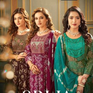 taniksh srija vol 4 series 4001-4008 rayon print suit