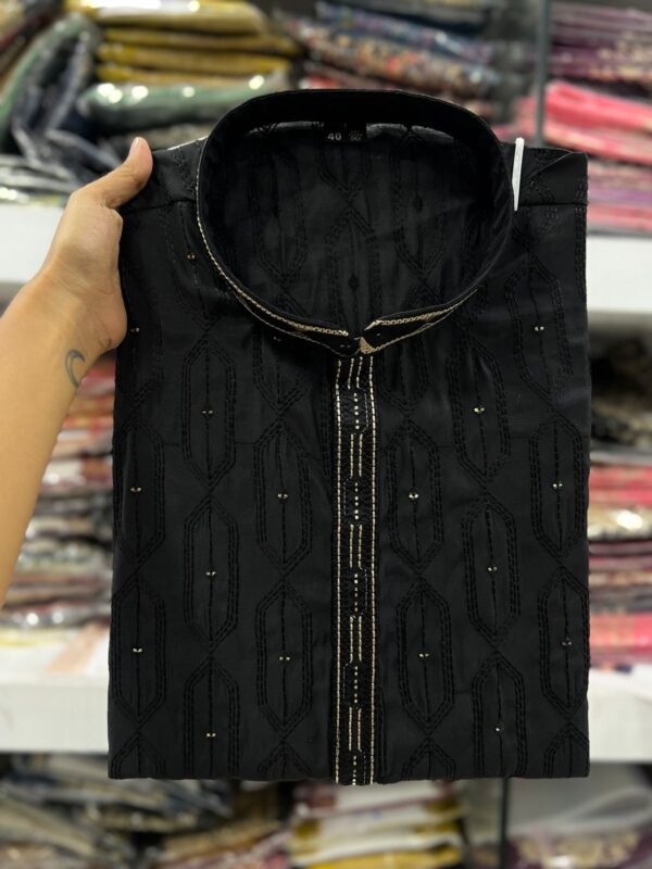 Utsav 7.0 Premium Silk With Embroidery sequins work all over kurta - Image 11