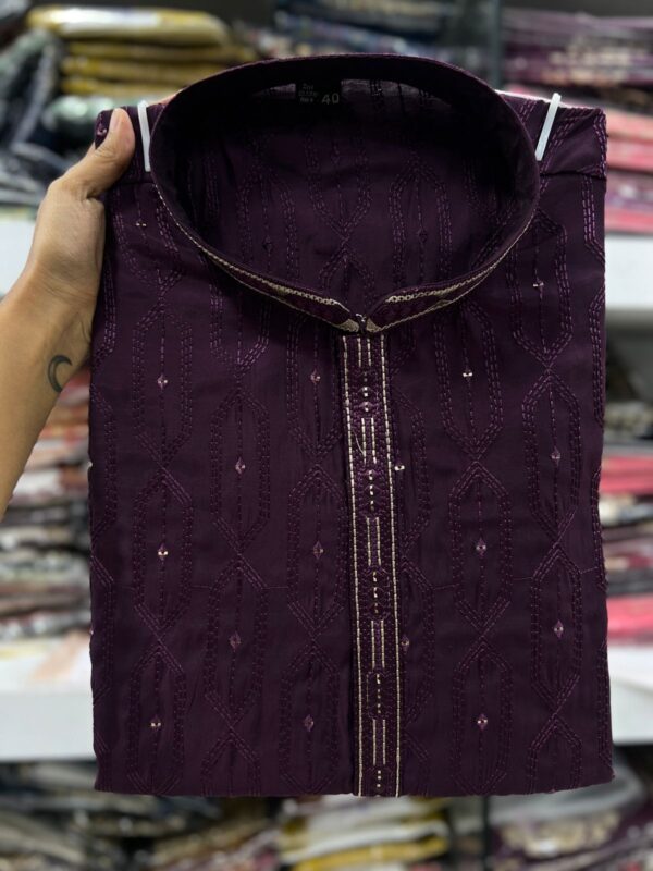 Utsav 7.0 Premium Silk With Embroidery sequins work all over kurta - Image 8