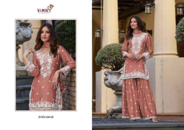 vamika anamika vol 2 series 4301 chinon wholesale suit - Image 2