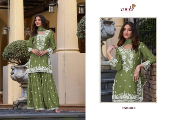 vamika anamika vol 2 series 4301 chinon wholesale suit - Image 3