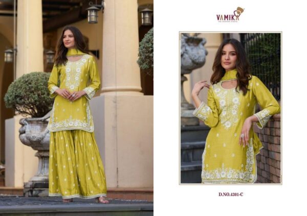 vamika anamika vol 2 series 4301 chinon wholesale suit - Image 5