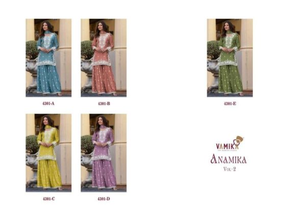 vamika anamika vol 2 series 4301 chinon wholesale suit - Image 8