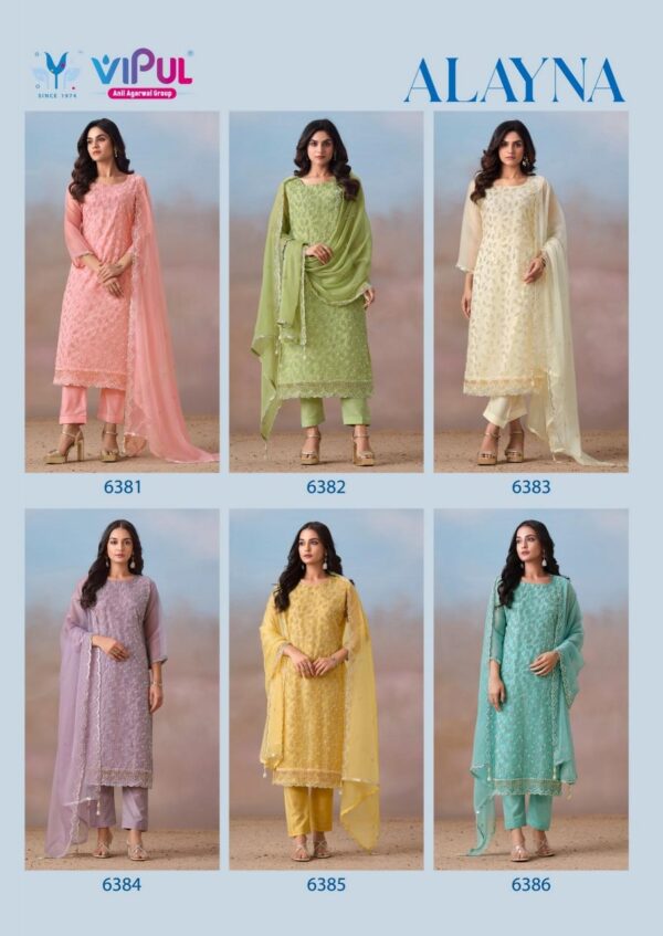 vipul fashion alayna series 6381-6386 crinkle chiffon wholesale suit  vipul fashion alayna series 6381-6386 crinkle chiffon wholesale suit , vipul fashion alayna series 6381-6386 crinkle chiffon wholesale suit  surat, vipul fashion alayna series 6381-6386 crinkle chiffon wholesale suit  new latest catalog, vipul fashion alayna series 6381-6386 crinkle chiffon wholesale suit  wholesale surat, vipul fashion alayna series 6381-6386 crinkle chiffon wholesale suit  single, vipul fashion alayna series 6381-6386 crinkle chiffon wholesale suit  catalog price, vipul fashion alayna series 6381-6386 crinkle chiffon wholesale suit  salwar suit, vipul fashion alayna series 6381-6386 crinkle chiffon wholesale suit  dresses, vipul fashion alayna series 6381-6386 crinkle chiffon wholesale suit  indian salwar suit, vipul fashion alayna series 6381-6386 crinkle chiffon wholesale suit  dress material vipul fashion alayna series 6381 6386 crinkle chiffon wholesale suit 7 2025 04 24 15 25 23 
                     vipul fashion alayna series 6381-6386 crinkle chiffon wholesale suit 
                     
                     
                     
                     Specification :
                     
                        
                           
						   
								Product Date:
								24-04-2025
							
                             							
								Name:
								Vipul Fashion Alayna Series 6381-6386 Crinkle Chiffon Wholesale Suit 
							
																					
								Cname:
								Alayna 
							
														
								Brand:
								Vipul
							
							
														
								Total Design:
								6 Pcs
							
														
														
								Per Piece Rate:
								INR 2361
							
														
														
								Full Catalog Rate:
								INR 14166								+ (5 % GST) + Shipping Charge
								
							
														
														
								Weight:
								6 Kg
							
																					
								Moq:
								Minimum 6 Pcs
							
														
														
														
							
							
														
								Fabric:
								
									Chiffon								
							
																																																								
														
														
														
								Other Details:
								
	
		
			
			Vipul launching 
			Alayna

			Top- Crinkle Chiffon with All over Beads work Embroidery 

			Dupatta - Crinkle Chiffon with Beads work Embroidery 

			Bottam - Pure Viscose Santoon