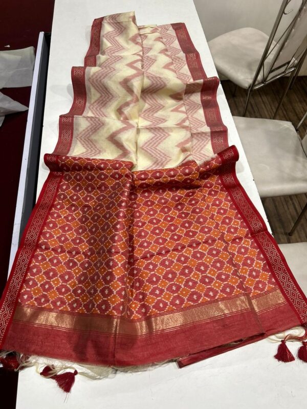YUKTI LERIYA Soft Desi Tussar silk saree  YUKTI LERIYA Soft Desi Tussar silk saree, YUKTI LERIYA Soft Desi Tussar silk saree surat, YUKTI LERIYA Soft Desi Tussar silk saree new latest catalog, YUKTI LERIYA Soft Desi Tussar silk saree wholesale surat, YUKTI LERIYA Soft Desi Tussar silk saree single, YUKTI LERIYA Soft Desi Tussar silk saree catalog price, YUKTI LERIYA Soft Desi Tussar silk saree salwar suit, YUKTI LERIYA Soft Desi Tussar silk saree dresses, YUKTI LERIYA Soft Desi Tussar silk saree indian salwar suit, YUKTI LERIYA Soft Desi Tussar silk saree dress material yukti leriya soft desi tussar silk saree 2 2025 04 28 09 51 18 
                     YUKTI LERIYA Soft Desi Tussar silk saree
                     
                     
                     
                     Specification :
                     
                        
                           
						   
								Product Date:
								28-04-2025
							
                             							
								Name:
								Yukti Leriya Soft Desi Tussar Silk Saree
							
																					
								Cname:
								Yukti Leriya 
							
														
								Brand:
								
							
							
														
								Total Design:
								6 Pcs
							
														
														
								Per Piece Rate:
								INR 1099
							
														
														
								Full Catalog Rate:
								INR 6594								+ (5 % GST) + Shipping Charge
								
							
														
														
								Weight:
								6 Kg
							
																					
								Moq:
								Minimum 1 Pcs
							
														
														
														
								Type:
								Single Sarees
							
														
							
							
														
								Fabric:
								
									Tussar Silk								
							
																																																								
														
														
														
								Other Details:
								.🌹SUHANAS- Soft Desi Tussar🌹

   YUKTI LERIYA

Fabric🔥:
Soft Desi Tussar silk saree with all over laheriya (zigzag) pattern and traditional rich ikkat pallu with tiny contrast zari woven border and fancy tassels with contrast fully ikkat weaves blouse piece 

Rate - 1099/- only🫣

Ready stock available
Real Video is also attached for reference📽️💿🎥