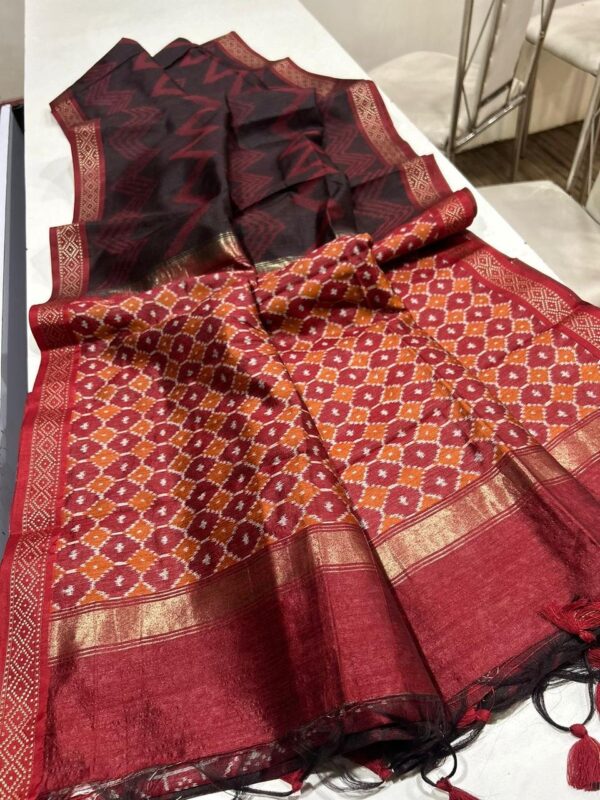 YUKTI LERIYA Soft Desi Tussar silk saree  YUKTI LERIYA Soft Desi Tussar silk saree, YUKTI LERIYA Soft Desi Tussar silk saree surat, YUKTI LERIYA Soft Desi Tussar silk saree new latest catalog, YUKTI LERIYA Soft Desi Tussar silk saree wholesale surat, YUKTI LERIYA Soft Desi Tussar silk saree single, YUKTI LERIYA Soft Desi Tussar silk saree catalog price, YUKTI LERIYA Soft Desi Tussar silk saree salwar suit, YUKTI LERIYA Soft Desi Tussar silk saree dresses, YUKTI LERIYA Soft Desi Tussar silk saree indian salwar suit, YUKTI LERIYA Soft Desi Tussar silk saree dress material yukti leriya soft desi tussar silk saree 2025 04 28 09 51 17 
                     YUKTI LERIYA Soft Desi Tussar silk saree
                     
                     
                     
                     Specification :
                     
                        
                           
						   
								Product Date:
								28-04-2025
							
                             							
								Name:
								Yukti Leriya Soft Desi Tussar Silk Saree
							
																					
								Cname:
								Yukti Leriya 
							
														
								Brand:
								
							
							
														
								Total Design:
								6 Pcs
							
														
														
								Per Piece Rate:
								INR 1099
							
														
														
								Full Catalog Rate:
								INR 6594								+ (5 % GST) + Shipping Charge
								
							
														
														
								Weight:
								6 Kg
							
																					
								Moq:
								Minimum 1 Pcs
							
														
														
														
								Type:
								Single Sarees
							
														
							
							
														
								Fabric:
								
									Tussar Silk								
							
																																																								
														
														
														
								Other Details:
								.🌹SUHANAS- Soft Desi Tussar🌹

   YUKTI LERIYA

Fabric🔥:
Soft Desi Tussar silk saree with all over laheriya (zigzag) pattern and traditional rich ikkat pallu with tiny contrast zari woven border and fancy tassels with contrast fully ikkat weaves blouse piece 

Rate - 1099/- only🫣

Ready stock available
Real Video is also attached for reference📽️💿🎥