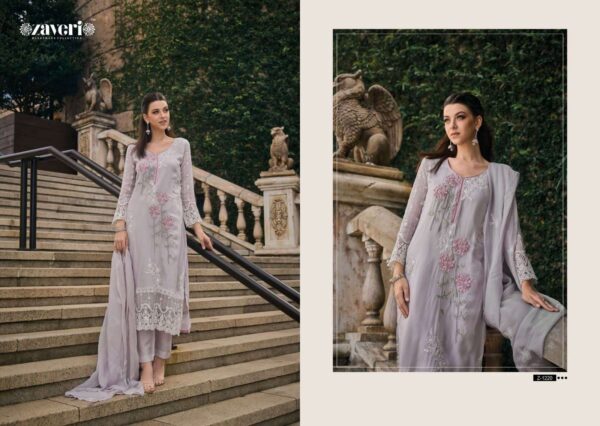 Zaveri FEMINA HIT DESIGN Soft organza wholesale suit - Image 3