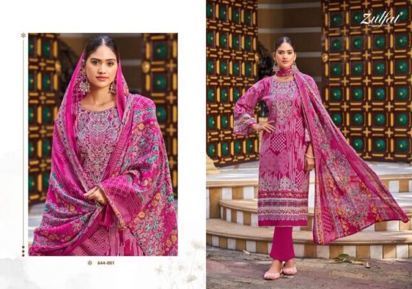 zulfat meher series 644001-644004 Pure Cotton wholesale suit  zulfat meher series 644001-644004 Pure Cotton wholesale suit , zulfat meher series 644001-644004 Pure Cotton wholesale suit  surat, zulfat meher series 644001-644004 Pure Cotton wholesale suit  new latest catalog, zulfat meher series 644001-644004 Pure Cotton wholesale suit  wholesale surat, zulfat meher series 644001-644004 Pure Cotton wholesale suit  single, zulfat meher series 644001-644004 Pure Cotton wholesale suit  catalog price, zulfat meher series 644001-644004 Pure Cotton wholesale suit  salwar suit, zulfat meher series 644001-644004 Pure Cotton wholesale suit  dresses, zulfat meher series 644001-644004 Pure Cotton wholesale suit  indian salwar suit, zulfat meher series 644001-644004 Pure Cotton wholesale suit  dress material zulfat meher series 644001 644004 pure cotton wholesale suit 5 2025 04 29 08 28 34 
                     zulfat meher series 644001-644004 Pure Cotton wholesale suit 
                     
                     
                     
                     Specification :
                     
                        
                           
						   
								Product Date:
								29-04-2025
							
                             							
								Name:
								Zulfat Meher Series 644001-644004 Pure Cotton Wholesale Suit 
							
																					
								Cname:
								Meher 
							
														
								Brand:
								Zulfat
							
							
														
								Total Design:
								4 Pcs
							
														
														
								Per Piece Rate:
								INR 900
							
														
														
								Full Catalog Rate:
								INR 3600								+ (5 % GST) + Shipping Charge
								
							
														
														
								Weight:
								4 Kg
							
																					
								Moq:
								Minimum 4 Pcs
							
														
														
														
								Type:
								Pakistani Salwar Kameez, Printed Salwar Kameez, Readymade Suits
							
														
							
							
														
								Fabric:
								
									Pure Cotton								
							
																																																								
														
														
														
								Other Details:
								READYMADE COLLECTION

 ......Zulfat Designer Suits...... 

                     presents

                    "MEHER" 
 ...exclusive designer collection...
                 
🔺Top: 100% Pure Cotton Exclusive Designer Print with  HEAVY HANDWORK 

🔺Dupatta: 100% Pure Cotton Mal Mal Print (2.30 mtrs apx)

🔺Bottom: 100% Pure Cotton 

🔺Pcs: 4

🔺 Rate: 900/-
 
SIZE - S, M, L, XL, XXL, 3XL, 4XL