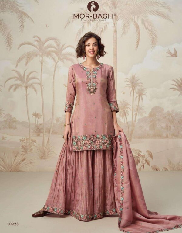 aashirwad creation - nagma   aashirwad creation nagma exclusive embroidered latest designer party wear readymade collection online surat 1 2025 05 21 15 52 54.jpg aashirwad creation nagma exclusive embroidered latest designer party wear readymade collection online surat Catalogue Name : 21st May 2025 Name of Product : aashirwad creation - nagma  No of Design : 1 Piece (MOQ : 1 Set) Product Rate Per Piece : ₹ 2399 / Per Piece Product Full Catalogue Rate : ₹ 2399 (GST Extra) Full Catalogue Weight : 1 KG Product Type & Size: FREE SIZE Product Details: 
					 AASHIRWAD CREATION 

NAGMA 

TOPORGANZA SIMMER SILK 

BOTTOM ORGANZA SIMMER SILK

DUPATTA ORGANZA SIMMER SILK

(FREE SIZE STITCHED)

RATE 2399( NO ANY LESS PRICE ) 

GST 12 PERCENT EXTRA

BOOK YOUR ORDERS NOW