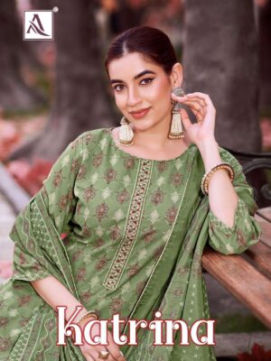 alok suit katrina series 195076701-195076706 pure reyon wholesale suit