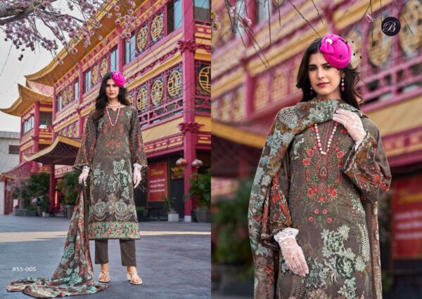 belliza designer studio - naira vol-109   belliza naira vol 109 pure cotton with heavy self embroidered party wear salwar kameez wholesale surat 4 2025 05 24 14 41 24.jpg belliza naira vol-109 pure cotton with heavy self embroidered party wear salwar kameez wholesale surat Catalogue Name : 24th May 2025 Name of Product : belliza designer studio - naira vol-109  No of Design : 8 Piece (MOQ : 1 Set) Product Rate Per Piece : ₹ 575 / Per Piece Product Full Catalogue Rate : ₹ 4600 (GST Extra) Full Catalogue Weight : 8 KG Product Type & Size: unstitched Product Details: 
					 NAIRA VOL 109 BY BELLIZA
 PURE MAL MAL COTTON DUPATTA
 SELF HEAVY EMBROIDERY WORK

BelliZa DesigNer StuDio

                     presents

             NAIRA VOL-109
 premium designer collection
                 
Top 100% Pure Cotton Digital Prints with Exclusive Heavy Self Embroidery (2.50 mtrs apx)

Dupatta 100% Pure MAL MAL Cotton Dupatta Digital Print* (2.30 mtrs apx)

Bottom 100% Pure Cotton (3 mtrs apx)

Pcs: 08

Rate: 575/-
 
Book Now
