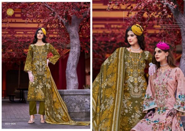 belliza designer studio - naira vol-109   belliza naira vol 109 pure cotton with heavy self embroidered party wear salwar kameez wholesale surat 5 2025 05 24 14 41 24.jpg belliza naira vol-109 pure cotton with heavy self embroidered party wear salwar kameez wholesale surat Catalogue Name : 24th May 2025 Name of Product : belliza designer studio - naira vol-109  No of Design : 8 Piece (MOQ : 1 Set) Product Rate Per Piece : ₹ 575 / Per Piece Product Full Catalogue Rate : ₹ 4600 (GST Extra) Full Catalogue Weight : 8 KG Product Type & Size: unstitched Product Details: 
					 NAIRA VOL 109 BY BELLIZA
 PURE MAL MAL COTTON DUPATTA
 SELF HEAVY EMBROIDERY WORK

BelliZa DesigNer StuDio

                     presents

             NAIRA VOL-109
 premium designer collection
                 
Top 100% Pure Cotton Digital Prints with Exclusive Heavy Self Embroidery (2.50 mtrs apx)

Dupatta 100% Pure MAL MAL Cotton Dupatta Digital Print* (2.30 mtrs apx)

Bottom 100% Pure Cotton (3 mtrs apx)

Pcs: 08

Rate: 575/-
 
Book Now