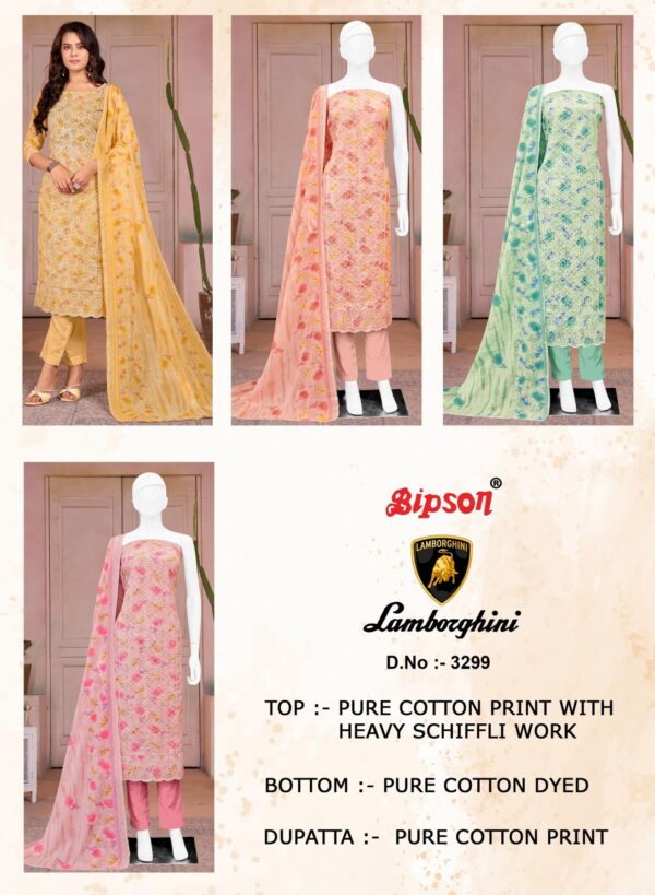 bipson prints lamborghini 3299 cotton wholesale suit - Image 2