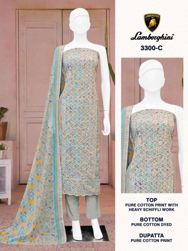 bipson prints lamborghini 3300 cotton wholesale suit - Image 3