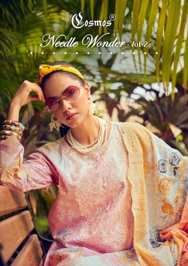 cosmos - needle wonder vol-2   cosmos needle wonder vol 2 201 208 series fancy embroidered casual wear salwar kameez wholesale sura.jpeg