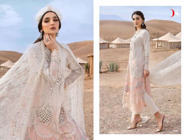 deepsy suits - maria b premium embroidered-25   deepsy suits maria b premium embroidered 25 1151 1154 series exclusive embroidered party wear unstitch salwar kameez wholesale surat 0 2025 05 26 11 35 42.jpg deepsy suits maria b premium embroidered-25 1151-1154 series exclusive embroidered party wear unstitch salwar kameez wholesale surat Catalogue Name : 26th May 2025 Name of Product : deepsy suits - maria b premium embroidered-25  No of Design : 4 Piece (MOQ : 1 Set) Product Rate Per Piece : ₹ 1220 / Per Piece Product Full Catalogue Rate : ₹ 4880 (GST Extra) Full Catalogue Weight : 4 KG Product Type & Size: unstitched Product Details: 
					 
Maria B Premium Embroidered 25by  DEEPSY SUITS

Top - Pure cotton with heavy self embroidery attached emb patches 

Bot -  cotton solid 

Dup - Chiffon print / chiffon with emb 

Pcs: 4

Rate -  1220 ( chiffon dup )
 

Splendid Quality With Digitally Printed Fabric

Quilted Fabric Used For best quality results