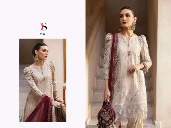 deepsy suits - maria b premium embroidered-25   deepsy suits maria b premium embroidered 25 1151 1154 series exclusive embroidered party wear unstitch salwar kameez wholesale surat 3 2025 05 26 11 35 43.jpg deepsy suits maria b premium embroidered-25 1151-1154 series exclusive embroidered party wear unstitch salwar kameez wholesale surat Catalogue Name : 26th May 2025 Name of Product : deepsy suits - maria b premium embroidered-25  No of Design : 4 Piece (MOQ : 1 Set) Product Rate Per Piece : ₹ 1220 / Per Piece Product Full Catalogue Rate : ₹ 4880 (GST Extra) Full Catalogue Weight : 4 KG Product Type & Size: unstitched Product Details: 
					 
Maria B Premium Embroidered 25by  DEEPSY SUITS

Top - Pure cotton with heavy self embroidery attached emb patches 

Bot -  cotton solid 

Dup - Chiffon print / chiffon with emb 

Pcs: 4

Rate -  1220 ( chiffon dup )
 

Splendid Quality With Digitally Printed Fabric

Quilted Fabric Used For best quality results