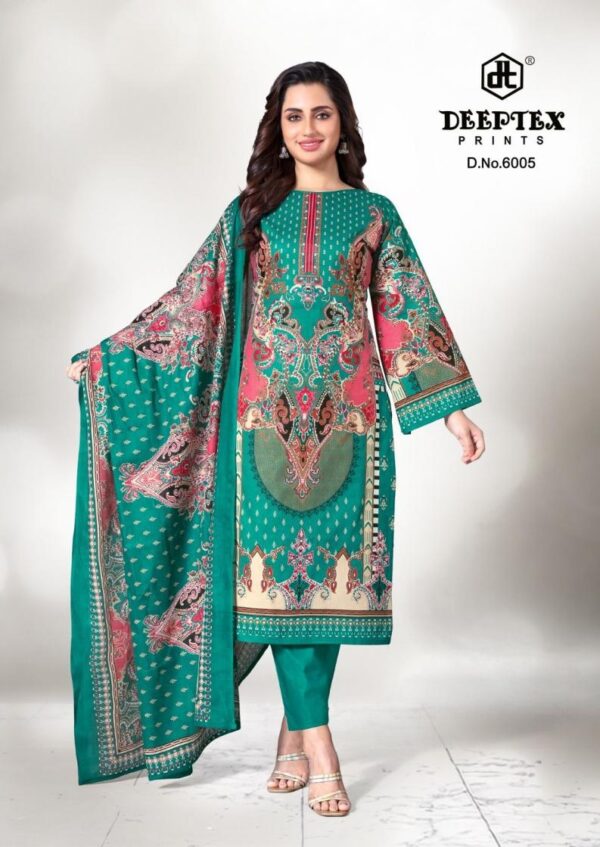 deeptex prints roohi zara vol 6 series 6001-6008 cotton lawn wholesale suit - Image 3