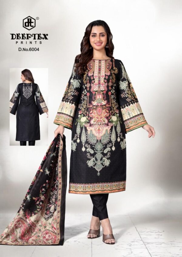 deeptex prints roohi zara vol 6 series 6001-6008 cotton lawn wholesale suit - Image 4