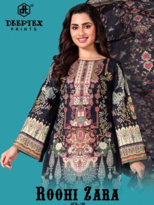 deeptex prints - roohi zara vol-6   deeptex roohi zara vol 6 6001 6006 series lawn designer casual wear salwar kameez wholesale surat 20.jpeg