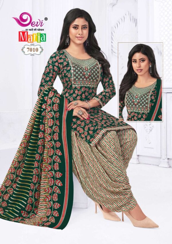 Devi Maria Vol-7 series 7001-7012 Heavy Indo Cotton wholesale suit - Image 14