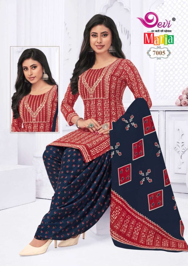 Devi Maria Vol-7 series 7001-7012 Heavy Indo Cotton wholesale suit - Image 5