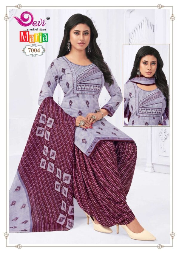 Devi Maria Vol-7 series 7001-7012 Heavy Indo Cotton wholesale suit - Image 6
