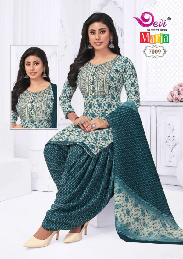 Devi Maria Vol-7 series 7001-7012 Heavy Indo Cotton wholesale suit - Image 9