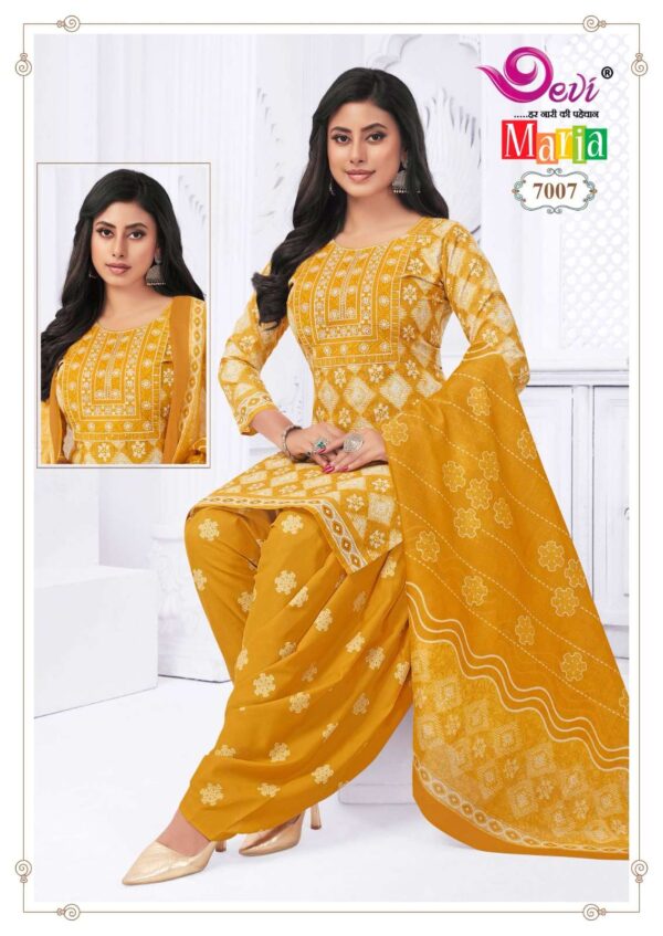 Devi Maria Vol-7 series 7001-7012 Heavy Indo Cotton wholesale suit - Image 10
