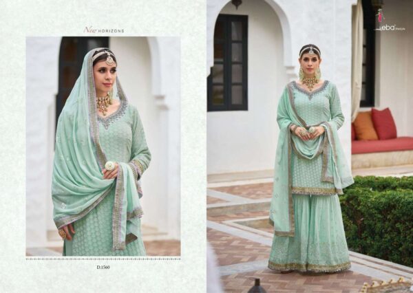 eba lifestyle - armani vol 4   eba lifestyle armani vol 4 new best designer stylish look party wear collection wholesale surat 2 2025 05 21 12 30 18.jpg eba lifestyle armani vol 4 new best designer stylish look party wear collection wholesale surat Catalogue Name : 21st May 2025 Name of Product : eba lifestyle - armani vol 4  No of Design : 1 Piece (MOQ : 1 Set) Product Rate Per Piece : ₹ 2399 / Per Piece Product Full Catalogue Rate : ₹ 2399 (GST Extra) Full Catalogue Weight : 1 KG Product Type & Size: unstitched Product Details: 
					 Hello Dear customer

 

           Now volume

            ARMANI VOL - 4

   

 

Top -  faux georgette with emboidery work with heavy fancy lace

 

Duppta- Foux Georgette emboidery work

 

Plazo - foux georgette  with  emboidery plazo  front & back work )

 

 Price - 2399/- 

    GST EXTRA 

 

 

Eba lifestyle Surat