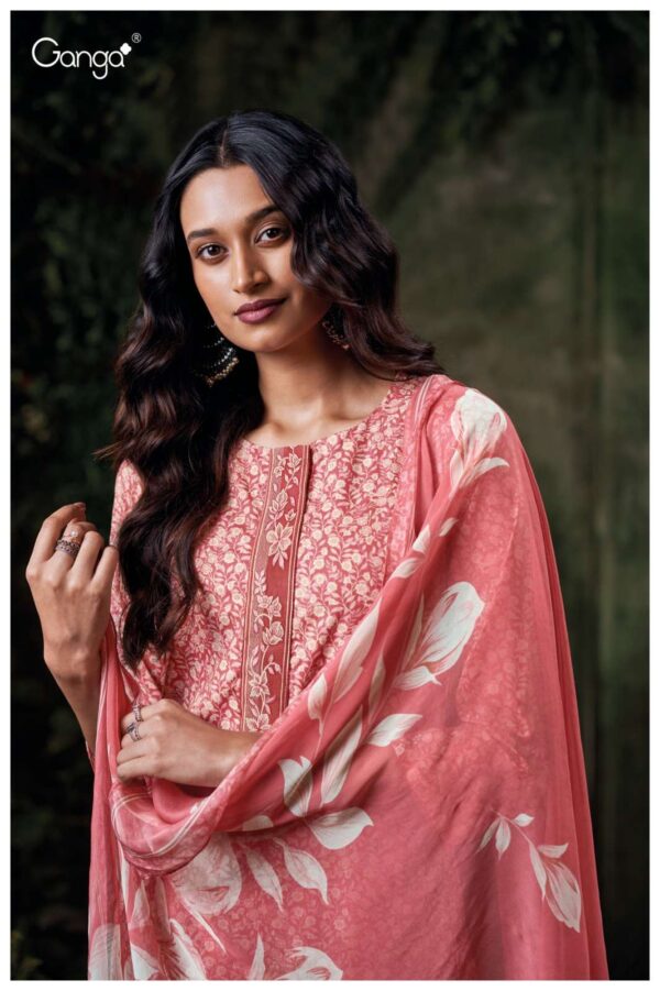 ganga - cianna 3574   ganga cianna 3574 cotton with embroidered salwar suit collection online surat 7 2025 05 31 14 51 11.jpg ganga cianna 3574 cotton with embroidered salwar suit collection online surat Catalogue Name : 31st May 2025 Name of Product : ganga - cianna 3574  No of Design : 4 Piece (MOQ : 1 Set) Product Rate Per Piece : ₹ 1235 / Per Piece Product Full Catalogue Rate : ₹ 4940 (GST Extra) Full Catalogue Weight : 4 KG Product Type & Size: unstitched Product Details: 
					 GANGA
Presents

CIANNA 3574

TOP
PREMIUM COTTON PRINTED WITH EMBROIDERY, SOLID COTTON BORDER ON DAMAN.

BOTTOM
PREMIUM COTTON SOLID COLOR.

DUPATTA
PREMIUM PURE CHIFFON PRINTED.

RATE:
1235/-