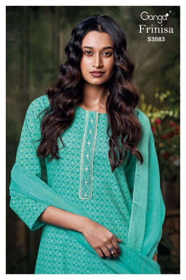 ganga - frinisa 3583   ganga frinisa 3583 premium cotton with embroidery worked casual wear salwar kameez wholesale surat 2.jpeg
