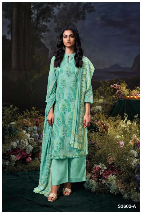 ganga - gigi 3602   ganga gigi 3602 premium cotton with embroidered casual wear suit supplier surat 4 2025 05 27 15 59 08.jpg ganga gigi 3602 premium cotton with embroidered casual wear suit supplier surat Catalogue Name : 27th May 2025 Name of Product : ganga - gigi 3602  No of Design : 4 Piece (MOQ : 1 Set) Product Rate Per Piece : ₹ 1525 / Per Piece Product Full Catalogue Rate : ₹ 6100 (GST Extra) Full Catalogue Weight : 4 KG Product Type & Size: unstitched Product Details: 
					 GANGA
Presents

GIGI 3602

TOP
PREMIUM COTTON MAL PRINTED
WITH HAND EMBROIDERY, HAND WORK.

BOTTOM
PREMIUM COTTON SOLID COLOR

DUPATTA
PREMIUM COTTON MALPATTERN PRINTED.

RATE:
1525/-
