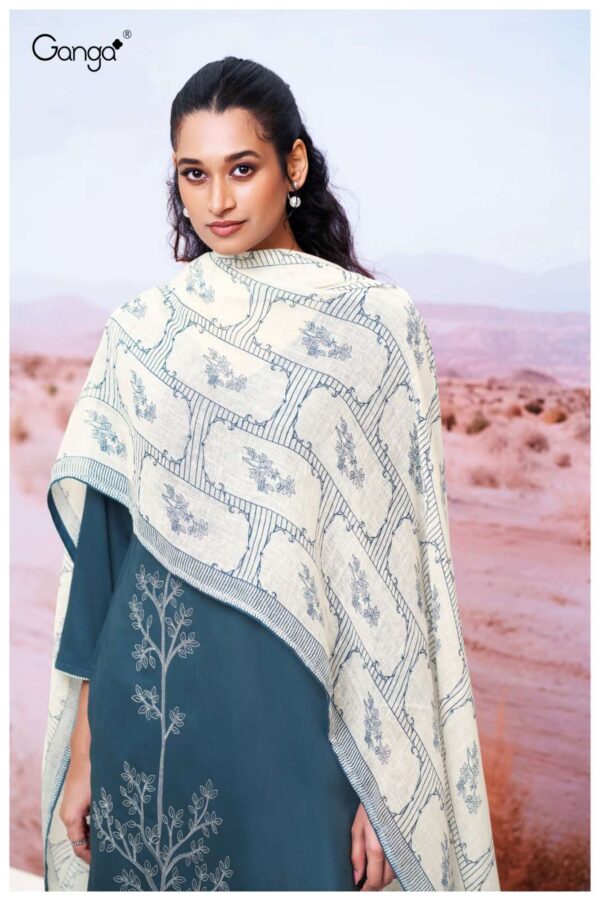 ganga - isheeta 3550   ganga isheeta 3550 cotton silk with embroidered exclusive designer salwar kameez wholesale surat 0 2025 05 23 11 43 47.jpg ganga isheeta 3550 cotton silk with embroidered exclusive designer salwar kameez wholesale surat Catalogue Name : 23rd May 2025 Name of Product : ganga - isheeta 3550  No of Design : 4 Piece (MOQ : 1 Set) Product Rate Per Piece : ₹ 1940 / Per Piece Product Full Catalogue Rate : ₹ 7760 (GST Extra) Full Catalogue Weight : 4 KG Product Type & Size: unstitched Product Details: 
					 GANGA
Presents

ISHEETA 3550

TOP
PREMIUM COTTON SILK SATIN
SOLID COLOR WITH EMBROIDERY, SATIN PRINTED BORDER LACE ON DAMAN & SLEEVES.

воТтом
PREMIUM COTTON SILK SOLID COLOR.

DUPATTA
PREMIUM PURE LINEN JACOUARD
PRINTED WITH SATIN SOLID COLOR BORDER.

RATE:
1940/-