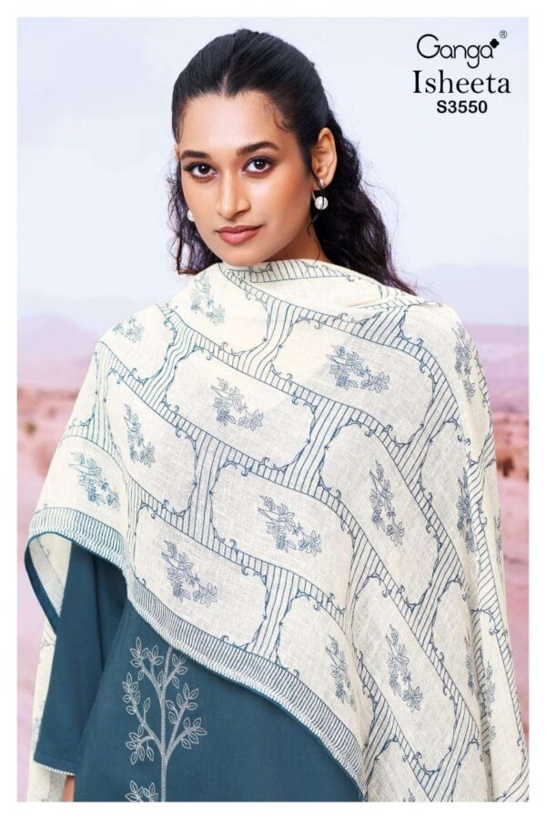 ganga - isheeta 3550   ganga isheeta 3550 cotton silk with embroidered exclusive designer salwar kameez wholesale surat 202.jpeg
