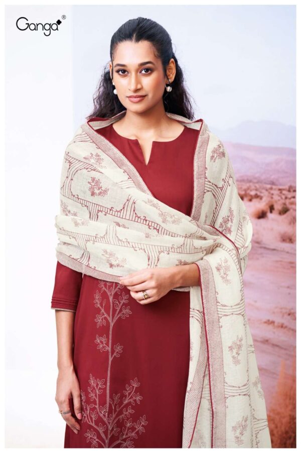 ganga - isheeta 3550   ganga isheeta 3550 cotton silk with embroidered exclusive designer salwar kameez wholesale surat 4 2025 05 23 11 43 47.jpg ganga isheeta 3550 cotton silk with embroidered exclusive designer salwar kameez wholesale surat Catalogue Name : 23rd May 2025 Name of Product : ganga - isheeta 3550  No of Design : 4 Piece (MOQ : 1 Set) Product Rate Per Piece : ₹ 1940 / Per Piece Product Full Catalogue Rate : ₹ 7760 (GST Extra) Full Catalogue Weight : 4 KG Product Type & Size: unstitched Product Details: 
					 GANGA
Presents

ISHEETA 3550

TOP
PREMIUM COTTON SILK SATIN
SOLID COLOR WITH EMBROIDERY, SATIN PRINTED BORDER LACE ON DAMAN & SLEEVES.

воТтом
PREMIUM COTTON SILK SOLID COLOR.

DUPATTA
PREMIUM PURE LINEN JACOUARD
PRINTED WITH SATIN SOLID COLOR BORDER.

RATE:
1940/-