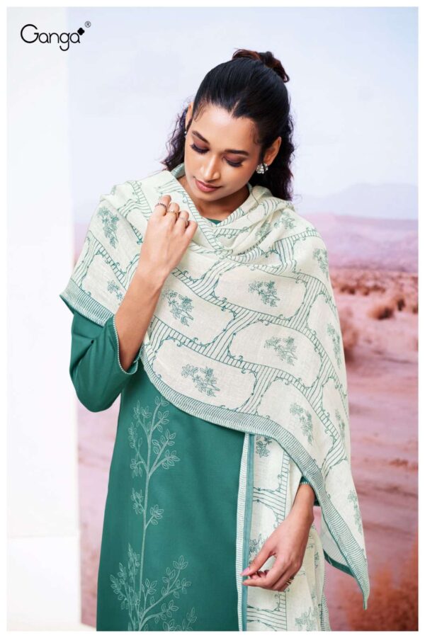 ganga - isheeta 3550   ganga isheeta 3550 cotton silk with embroidered exclusive designer salwar kameez wholesale surat 9 2025 05 23 11 43 47.jpg ganga isheeta 3550 cotton silk with embroidered exclusive designer salwar kameez wholesale surat Catalogue Name : 23rd May 2025 Name of Product : ganga - isheeta 3550  No of Design : 4 Piece (MOQ : 1 Set) Product Rate Per Piece : ₹ 1940 / Per Piece Product Full Catalogue Rate : ₹ 7760 (GST Extra) Full Catalogue Weight : 4 KG Product Type & Size: unstitched Product Details: 
					 GANGA
Presents

ISHEETA 3550

TOP
PREMIUM COTTON SILK SATIN
SOLID COLOR WITH EMBROIDERY, SATIN PRINTED BORDER LACE ON DAMAN & SLEEVES.

воТтом
PREMIUM COTTON SILK SOLID COLOR.

DUPATTA
PREMIUM PURE LINEN JACOUARD
PRINTED WITH SATIN SOLID COLOR BORDER.

RATE:
1940/-