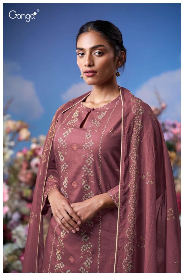 ganga -  lily 3610   ganga lily 3610 designer party wear cotton embroidred salwar kameez wholesaler 2 2025 05 21 16 54 29.jpg ganga lily 3610 designer party wear cotton embroidred salwar kameez wholesaler  Catalogue Name : 21st May 2025 Name of Product : ganga -  lily 3610  No of Design : 4 Piece (MOQ : 1 Set) Product Rate Per Piece : ₹ 1560 / Per Piece Product Full Catalogue Rate : ₹ 6240 (GST Extra) Full Catalogue Weight : 4 KG Product Type & Size: unstitched Product Details: 
					 GANGA
Presents

LILY 3610

TOP
PREMIUM COTTON PRINTED WITH HAND EMBROIDERY, HAND WORK, CROCHET LACE ON DAMAN.

воТтоМ
PREMIUM COTTON SOLID COLOR.

DUPATTA
PREMIUM PURE MAL PRINTED WITH
SOLID COLOR BORDER.

RATE:
1560/-