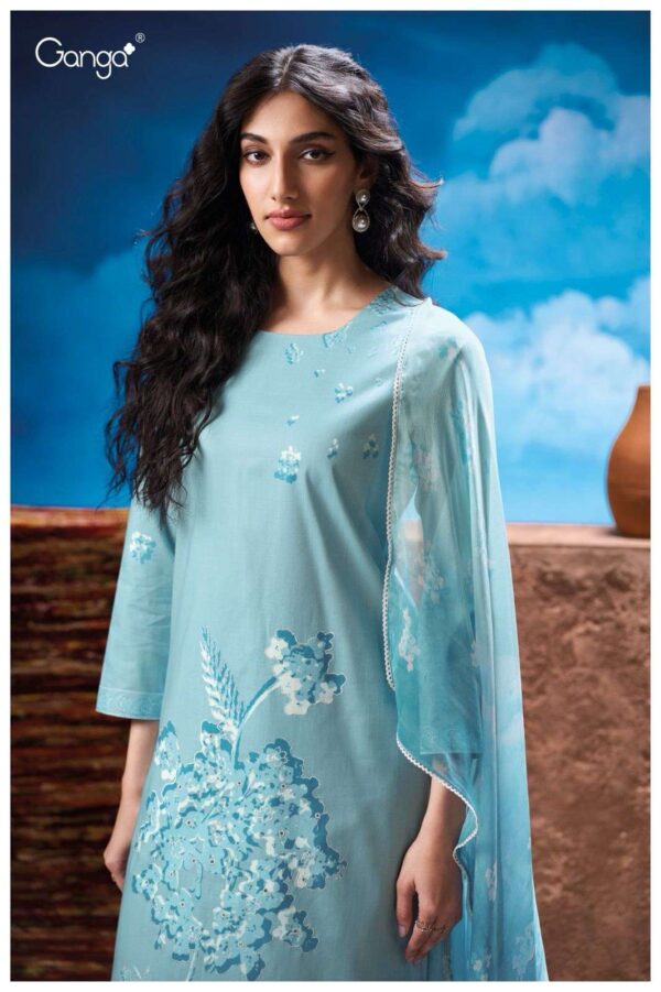ganga - natalia 3306   ganga natalia 3306 premium cotton hand embroidered unstich salwar kameez buy wholesalers surat 7 2025 03 04 19 00 13.jpg ganga natalia 3306 premium cotton hand embroidered unstich salwar kameez buy wholesalers surat Catalogue Name : 24th May 2025 Name of Product : ganga - natalia 3306   No of Design : 4 Piece (MOQ : 1 Set) Product Rate Per Piece : ₹ 1705 / Per Piece Product Full Catalogue Rate : ₹ 6820 (GST Extra) Full Catalogue Weight : 4 KG Product Type & Size: unstitched Product Details: 
					 GANGA*
Presents
-
*NATALIA 3306*

TOP
PREMIUM COTTON PRINTED WITH HAND EMBROIDERY AND READY
LACE ON DAMAN.

BOTTOM
PREMIUM COTTON SOLID COLOR

DUPATTA
PREMIUM PURE CHIFFON PRINTED
WITH READY LACE FOUR SIDE.

*RATE:*
1705/-
