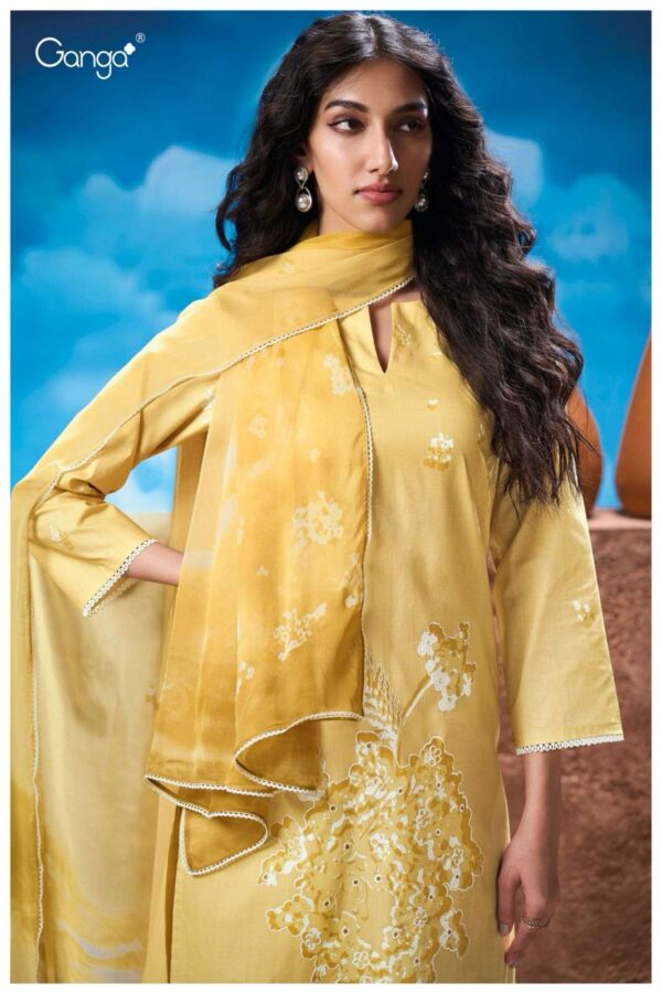 ganga - natalia 3306   ganga natalia 3306 premium cotton hand embroidered unstich salwar kameez buy wholesalers surat 9 2025 03 04 19 00 14.jpg ganga natalia 3306 premium cotton hand embroidered unstich salwar kameez buy wholesalers surat Catalogue Name : 24th May 2025 Name of Product : ganga - natalia 3306   No of Design : 4 Piece (MOQ : 1 Set) Product Rate Per Piece : ₹ 1705 / Per Piece Product Full Catalogue Rate : ₹ 6820 (GST Extra) Full Catalogue Weight : 4 KG Product Type & Size: unstitched Product Details: 
					 GANGA*
Presents
-
*NATALIA 3306*

TOP
PREMIUM COTTON PRINTED WITH HAND EMBROIDERY AND READY
LACE ON DAMAN.

BOTTOM
PREMIUM COTTON SOLID COLOR

DUPATTA
PREMIUM PURE CHIFFON PRINTED
WITH READY LACE FOUR SIDE.

*RATE:*
1705/-