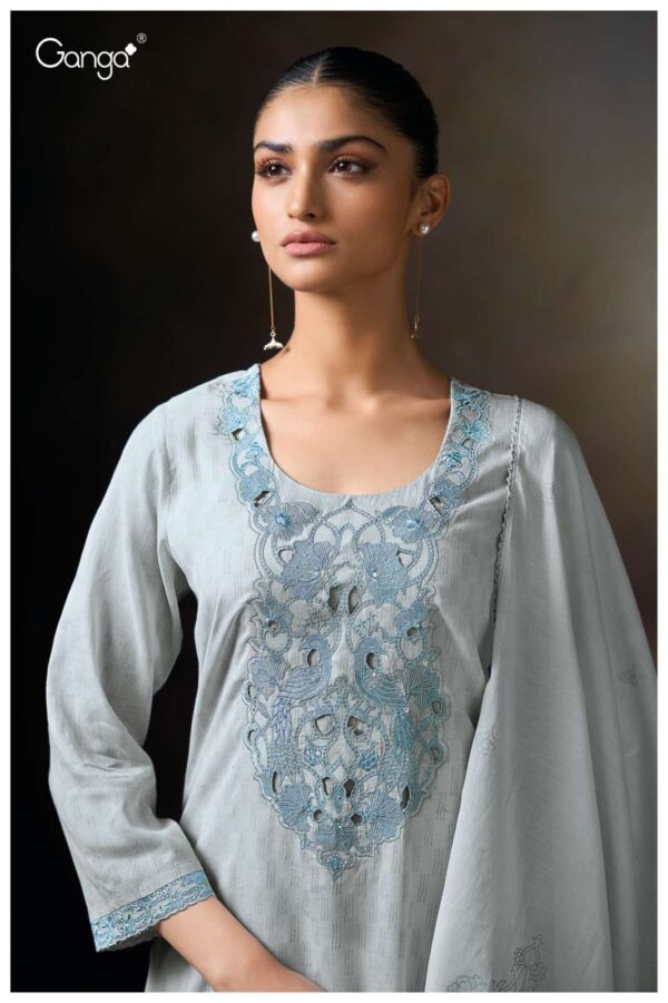 ganga - princy 3480   ganga princy 3480 pure mal fancy handwork with digital printed salwar suit supplier 0 2025 05 30 11 52 56.jpg ganga princy 3480 pure mal fancy handwork with digital printed salwar suit supplier  Catalogue Name : 30th May 2025 Name of Product : ganga - princy 3480  No of Design : 3 Piece (MOQ : 1 Set) Product Rate Per Piece : ₹ 1965 / Per Piece Product Full Catalogue Rate : ₹ 5895 (GST Extra) Full Catalogue Weight : 3 KG Product Type & Size: unstitched Product Details: 
					 GANGA
Presents

PRINCY 3480

TOP
PREMIUM PURE MAL PRINTED WITH EMBROIDERY, HAND WORK, EMBROIDERY LACE ON DAMAN & SLEEVES.

воТТОМ
PREMIUM COTTON SOLID COLOR

DUPATTA
PREMIUM PURE MAL PRINTED WITH CROCHET LACE BORDER.

RATE:
1965/-