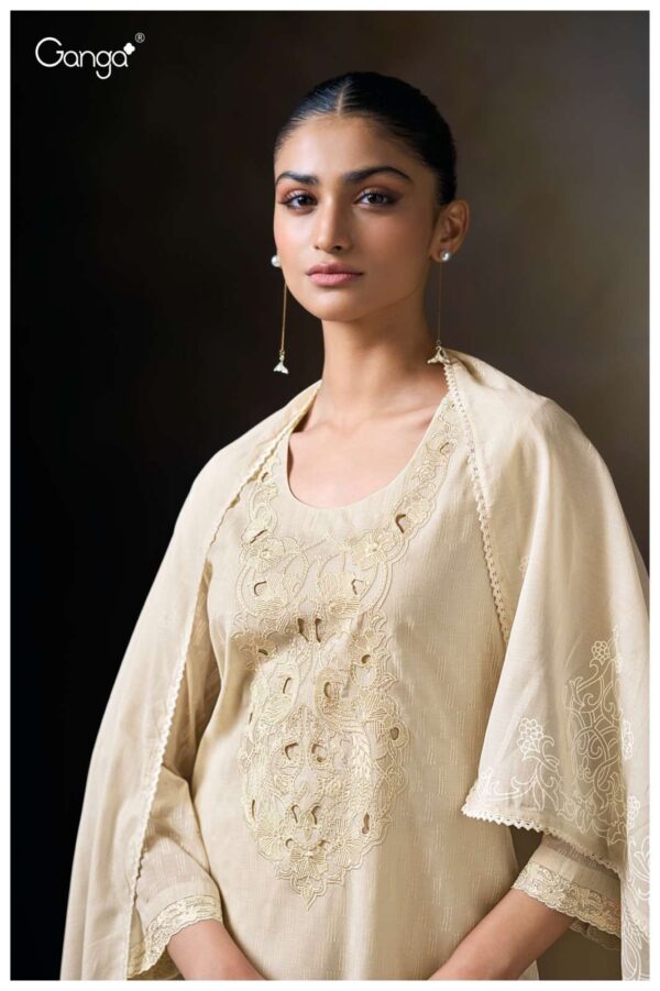 ganga - princy 3480   ganga princy 3480 pure mal fancy handwork with digital printed salwar suit supplier 3 2025 05 30 11 52 56.jpg ganga princy 3480 pure mal fancy handwork with digital printed salwar suit supplier  Catalogue Name : 30th May 2025 Name of Product : ganga - princy 3480  No of Design : 3 Piece (MOQ : 1 Set) Product Rate Per Piece : ₹ 1965 / Per Piece Product Full Catalogue Rate : ₹ 5895 (GST Extra) Full Catalogue Weight : 3 KG Product Type & Size: unstitched Product Details: 
					 GANGA
Presents

PRINCY 3480

TOP
PREMIUM PURE MAL PRINTED WITH EMBROIDERY, HAND WORK, EMBROIDERY LACE ON DAMAN & SLEEVES.

воТТОМ
PREMIUM COTTON SOLID COLOR

DUPATTA
PREMIUM PURE MAL PRINTED WITH CROCHET LACE BORDER.

RATE:
1965/-