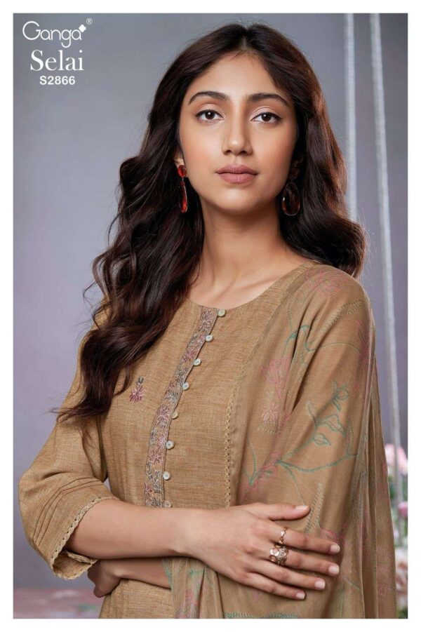 ganga - selai 2866   ganga selai 2866 series premium cotton silk salwar kameez catalogue manufacturer surat gujrat 2025 0.jpeg