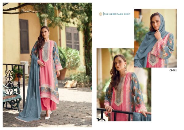 hermitage clothing - cross stitch   hermitage cross stitch 001 006 series cotton embroidered casual wear salwar kameez wholesale surat 4 2025 05 19 16 09 32.jpg hermitage cross stitch 001-006 series cotton embroidered casual wear salwar kameez wholesale surat Catalogue Name : 24th May 2025 Name of Product : hermitage clothing - cross stitch  No of Design : 6 Piece (MOQ : 1 Set) Product Rate Per Piece : ₹ 895 / Per Piece Product Full Catalogue Rate : ₹ 5370 (GST Extra) Full Catalogue Weight : 6 KG Product Type & Size: unstitched Product Details: 
					 CROSS STITCH

BY

THE HERMITAGE SHOP

Fabric
Top - Pure Lawn Cotton  Embroidered 
Top - All over Embroidered Cotton  Lace Work As Per Shown in the pic
Bot -  Pure Reyon 
Dup - Pure Mal - Mal Cotton With Embroidered Cotton  Laces

SET- 06 PCS
PRC - 895 + GST

NO BUBBLES
NO POLYESTER 
NO SYNTHETIC 
  PROMISE