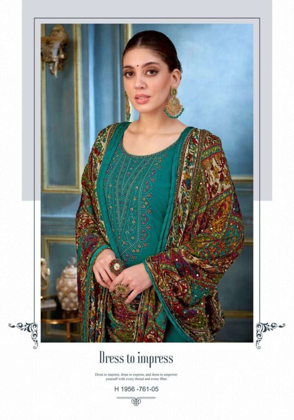 jaimala - nigaar vol-35   jaimala nigaar vol 35 colors embroidery with diamond work casual wear suits manufacturer surat 2 2025 05 27 16 34 37.jpg jaimala nigaar vol-35 colors embroidery with diamond work casual wear suits manufacturer surat Catalogue Name : 27th May 2025 Name of Product : jaimala - nigaar vol-35  No of Design : 8 Piece (MOQ : 1 Set) Product Rate Per Piece : ₹ 575 / Per Piece Product Full Catalogue Rate : ₹ 4600 (GST Extra) Full Catalogue Weight : 8 KG Product Type & Size: unstitched Product Details: 
					 JAIMALA by Alok Suit - Make in India

          NIGAAR-35

Fabric Details

TOP Pure Reyon Slub With Embroidery And Swarovski Diamond Work

 BOTTOM: Pure Reyon Solid

DUPPATTA  Pure Designer Bandhej Crush Dupatta

Rate 575/- + 5 % GST 8  pcs


Happy Shopping
Vocal For Local