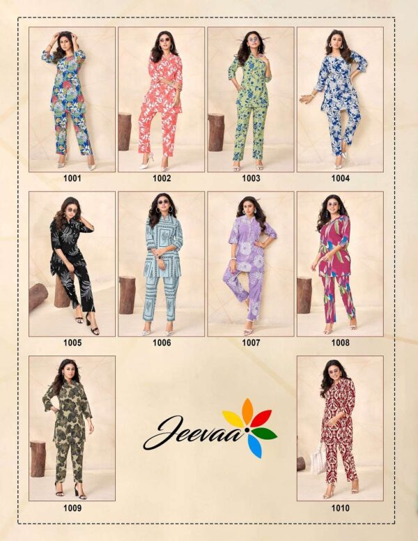 JT Styli Vol-1 series 1001-1010 Cotton wholesale co-ord sets - Image 13